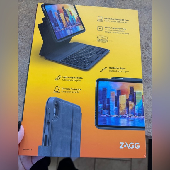 ZAGG Pro Keys Detachable Case and Wireless Keyboard for Apple iPad 10th GEN - Picture 2 of 4